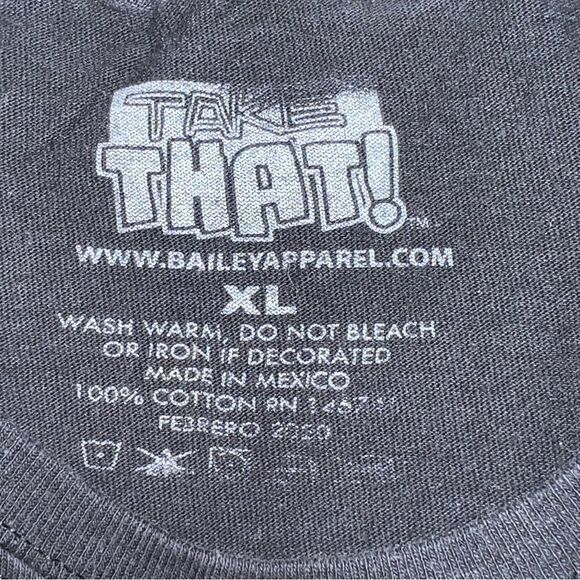 Bailey Apparel ~ Take That ~ Graphic Tee ~ Black ~ XL ~ “Just Did It” - Picture 4 of 5